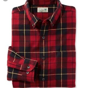 L.LBean Scotch Plaid Flannel Shirt Traditional Fit